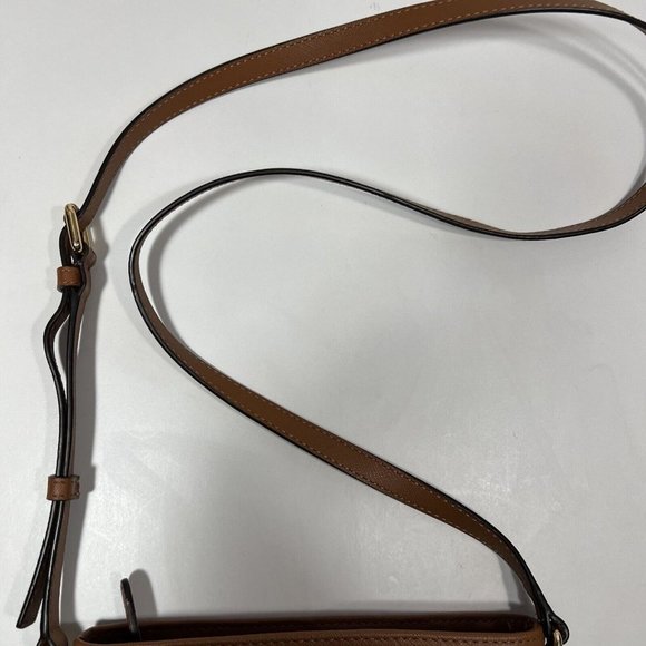 Michael Kors Red Jet Set Nylon Leather Crossbody Bag Purse Size Medium Zipper - Picture 3 of 9